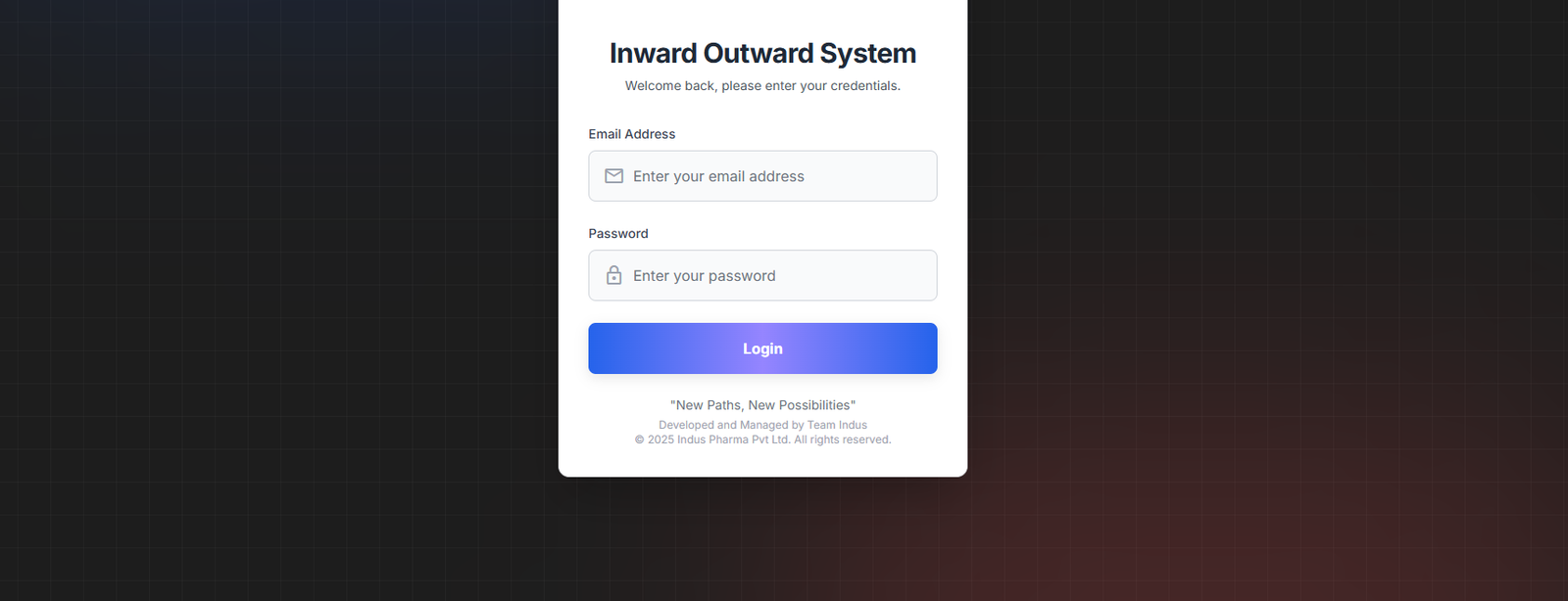 Inward-Outward Management System 